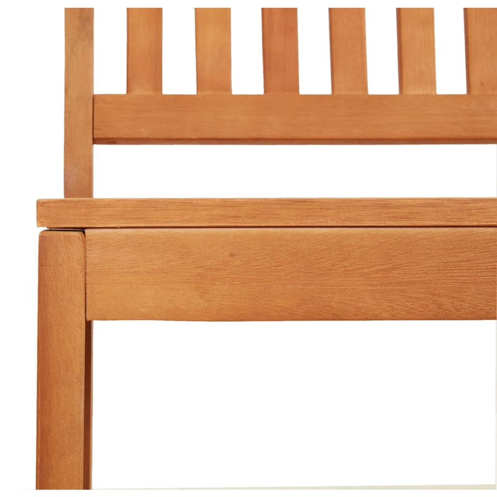 Vidaxl Ławka Ogrodowa, 80 Cm, Lite Drewno Eukaliptusowe