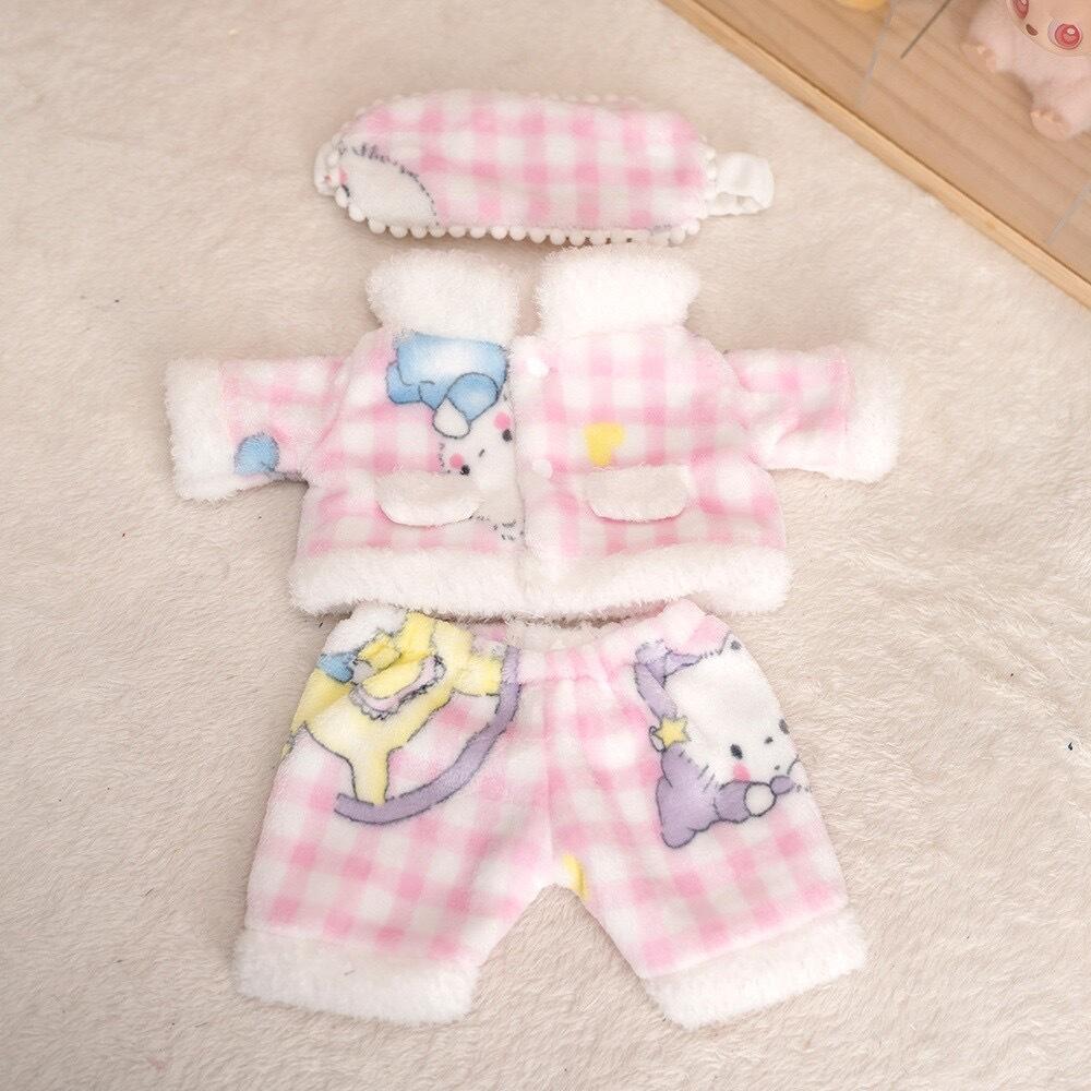 [Cloth Only]S Size M Size Lina Bell Doll Clothes  Winter & Autumn Soft & Fluffy Bunny Fleece Coat, Plush Pajamas 40CM Doll Cloth
