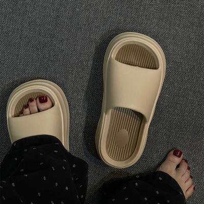 Женские тапочки на толстой платформе с мягкой подошвой EVA Летние пляжные тапочки для улицы и дома Нескользящие тапочки в корейском стиле Advanced sense