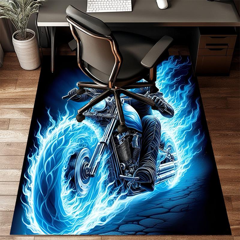 Eerie Frozen Phantom Floor Mat for Living Room, Game Rooms, Office, Bedroom, Office Floor Mat Playful Design, Christmas fan gifts