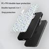 Ins ветер нежный синий цветочный чехол для мобильного телефона iPhone12Pro 2-в-1 пленка чехол для мобильного телефона женский Apple 17pm