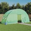 VidaXL Greenhouse with Green Steel Frame 12 M² 6x2x2.85 M, Polytunnel, Cold Frame, Tomato Greenhouse, Garden Greenhouse, 364089