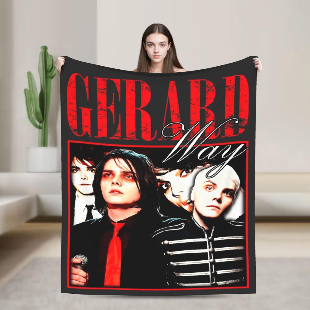 G-Джерард Уэй MCR Плед Качественный Теплый Мягкий Плед Зимний Студентов Гостиная Уличный Тренд Покрывало