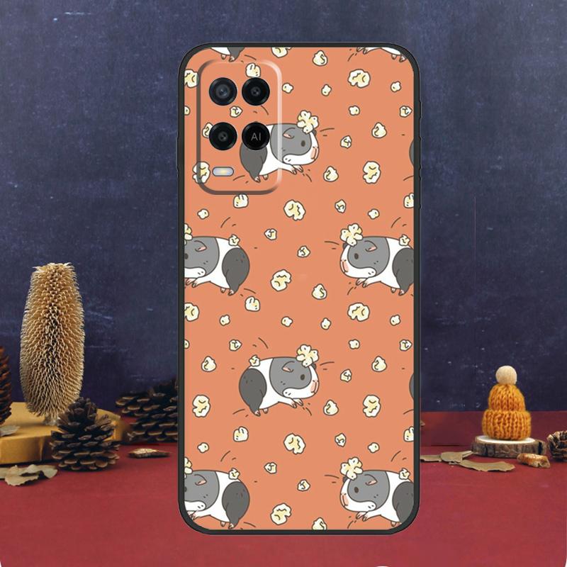 Cute Cartoon Guinea Pig For OPPO A58 A78 A98 A15 A16 A17 A76 A96 A77 A52 A72 A5 A9 A79 A94 A74 A57S A53S A54S Case