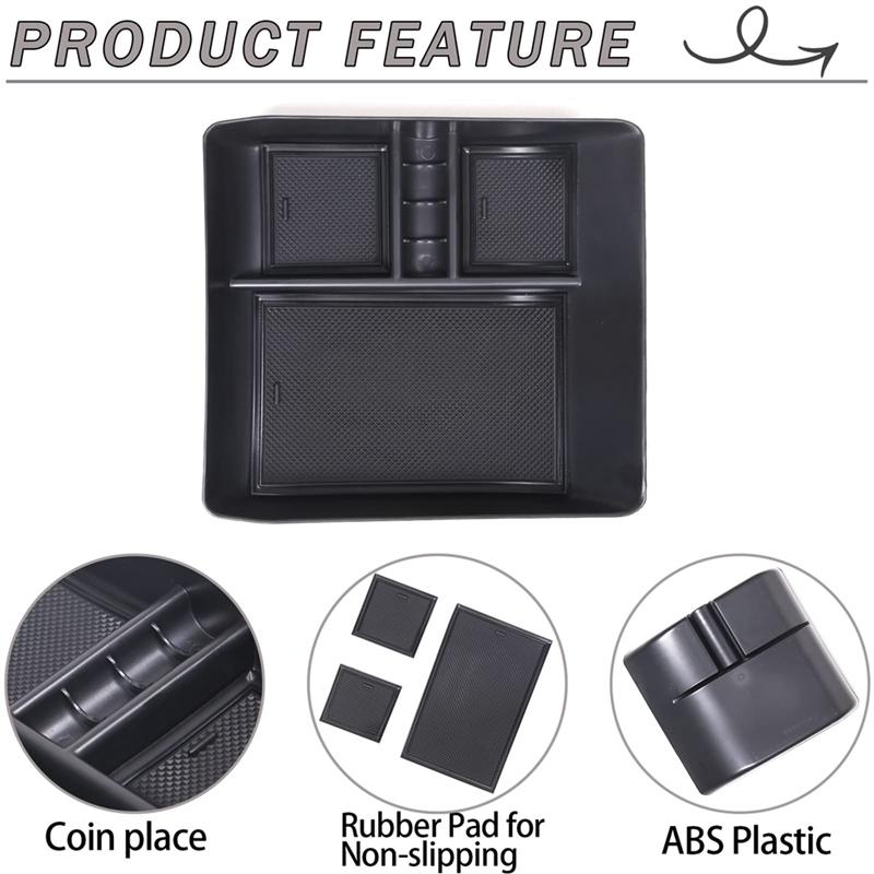 For Ford Mustang Mach-E 2025-2025 Central Control Lower Storage Box Organizer Tray Spare Parts Accessories-A99D