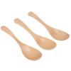 3Pcs Wooden Spoon Wood Scoop Ladle Cooking Utensil Tableware for Porridge Dessert