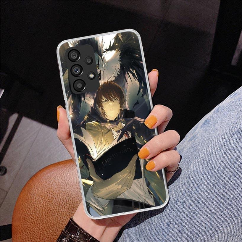 N-Note D-Death Yagami Light Phone Case For Samsung Galaxy A52 A32 A22 A12 A51 A31 A50S A30S A20S A10S Note 20 Ultra 10 Plus S10