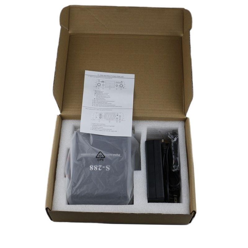 S-288 Bluetooth USB аудио усилитель мощности автомобильный 4.0 канальный аудио динамик домашний кинотеатр HiFi стерео усилитель 17.6X10X4CM