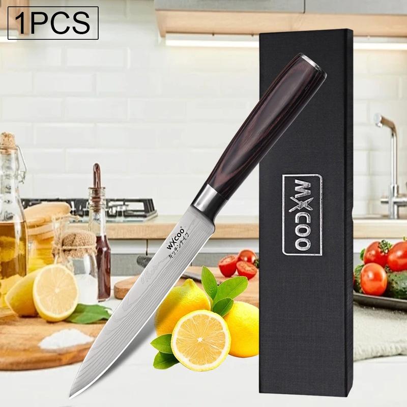 WXCOO Профессиональный кухонный нож для разделки мяса из нержавеющей стали Дамасская сталь Лазерный нож для филе Нож шеф-повара для нарезки хлеба фруктов дыни