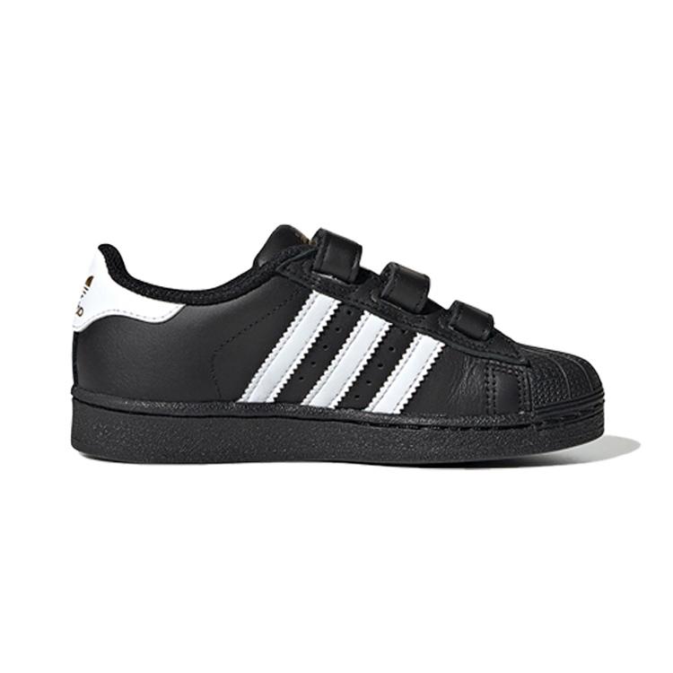 adidas Оригинальные SUPERSTAR Повседневные Устойчивые к истиранию Устойчивые к истиранию Низкие Детские Кроссовки для скейтбординга B26071