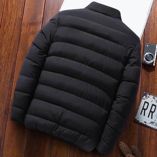 Мужская бейсбольная куртка с воротником-стойкой, длинным рукавом, застежкой-молнией, однотонная зимняя куртка с карманами, однотонное спортивное пальто для активного отдыха