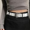 Retro Punk Belt Gothic PU Leather Waistband Casual Rivet Belts