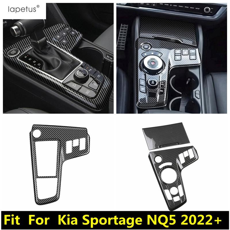Декоративная накладка на рамку панели переключения передач для Kia Sportage NQ5 - 2025 Аксессуары из углеродного волокна Интерьер
