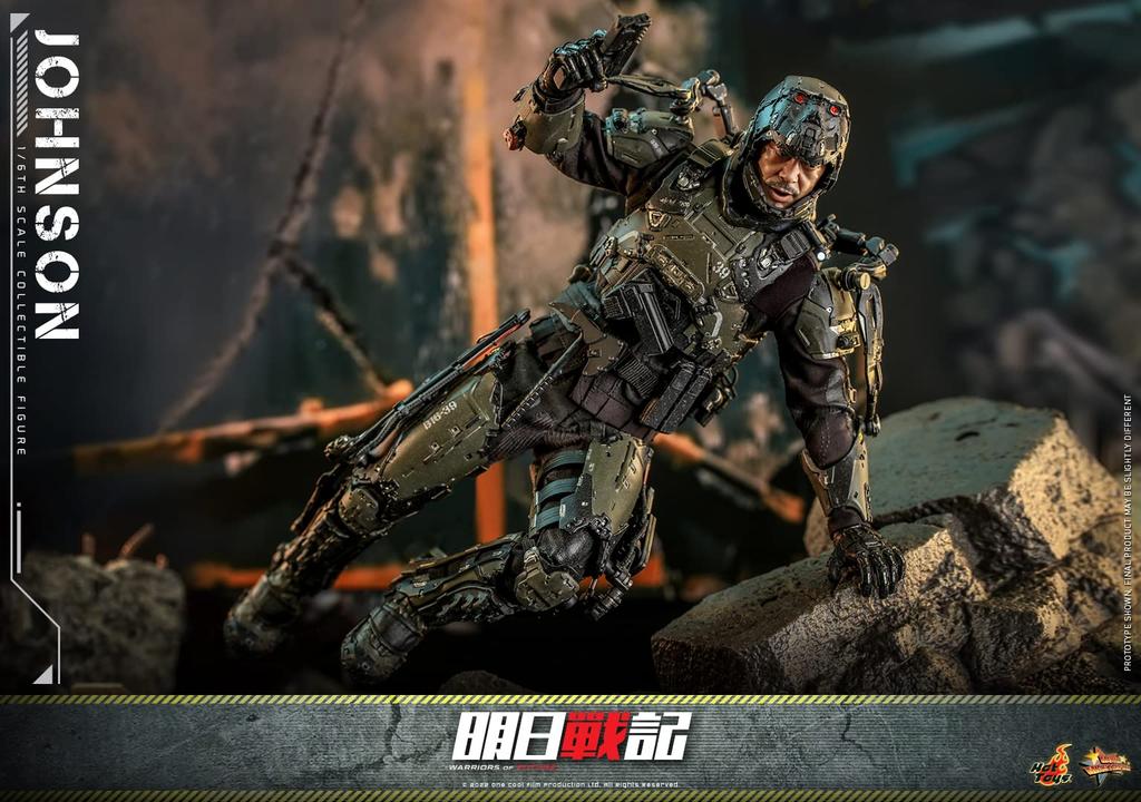 Фигурка Movie Masterpiece Warriors of Future Джонсон в масштабе 1/6, черная, высотой примерно 30 см, MMS668