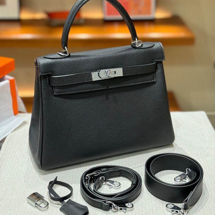 New Trendy High-end Wide Shoulder Strap Bag Women's Top Layer Cowhide Single Shoulder Crossbody Handbag Niche Bag