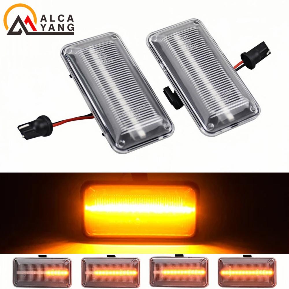 LED Side Marker Indicator Lamp for VW Golf 2 3 Passat B3 Vento Jetta Seat Ibiza 2 Cordoba Flowing Water Turn Signal Light