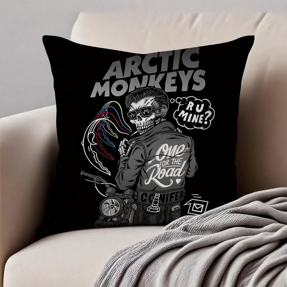 Модная Классная A-Arctic Monkeys Группа Иконическая Наволочка Подушка Антипылевой Невидимая Молния Короткий Плюш Диванная Подушка
