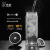 HEENOOR Double-Walled Glass Water Bottle