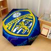 Автоматический 3-складной зонт Leeds United, 8 ребер, ветрозащитный, складной, защита от солнца и дождя, для путешествий на открытом воздухе, для ежедневного использования