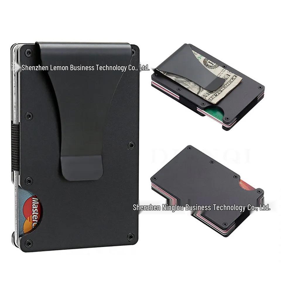 Ultra-Thin RFID Aluminum Alloy Anti-Theft Card Holder Wallet