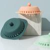 Silicone Floor Drain Cover Durable Anti-odor Press Type Hair Catcher Stopper Strainer Bathroom Accessories
