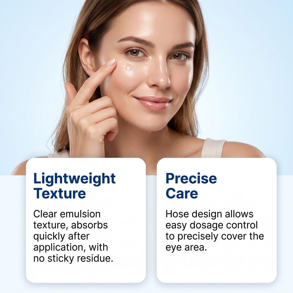 AMZ collagen eye cream, eye essence, eye care set, gentle moisturizing, light texture of eye skin, easy to apply, daily eye care 1set