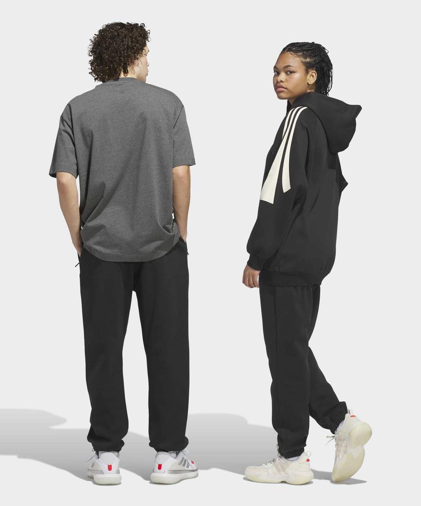 Флисовые спортивные штаны Adidas для баскетбола - Черный / Jx5595