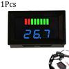 LED Digital Voltmeter Battery Fuel Gauge Suitable For Marine Motorcycle 12V-72V