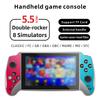 X13 Retro Video Game Console Two Player Game Handheld Game Console For Children's Gift Gamepad 5.5 Inch With Wired Headphone