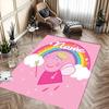 Custom personalization Peppa Pig Area Rug - Perfect For Kitchen, Bathroom,Laundry Room Decor Large Size Available,Gift All Seasons