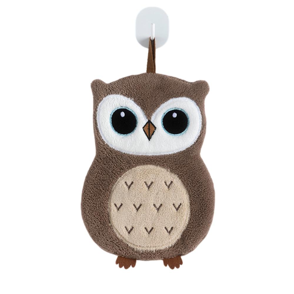 Hangable Kitchen Handkerchief Soft Cleaning Cloth High Quality Owl Hand Towels Kitchen Home