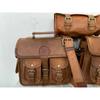 Кожаное боковое седло 3 пары 2 сумки (1 мешочек BGA) Сумка-кофр Мотоциклетная боковая сумка