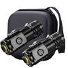 Mini Portable High Brightness 3 LED Flashlight Rechargeable Power Display Multifunctional Mini Outdoor Light Use Fishing Camping