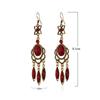 Ethnic Vintage Dangle Earrings for Women Tassel Waterdrop Earring Wedding Festival Jewelry Accessories