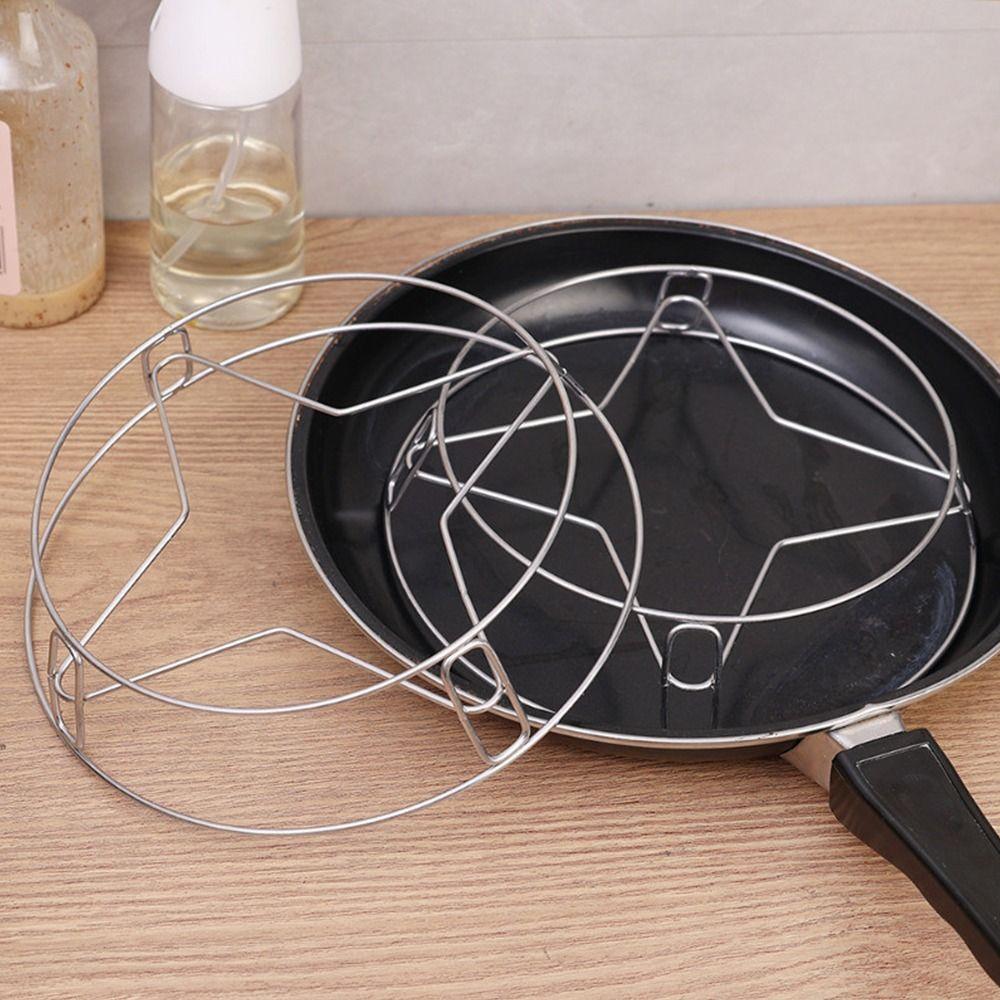 1Pcs Stainless Steel Pot Rack Thickened Steamer Pan Rack Holder New Kitchen Steamer Wok Rack