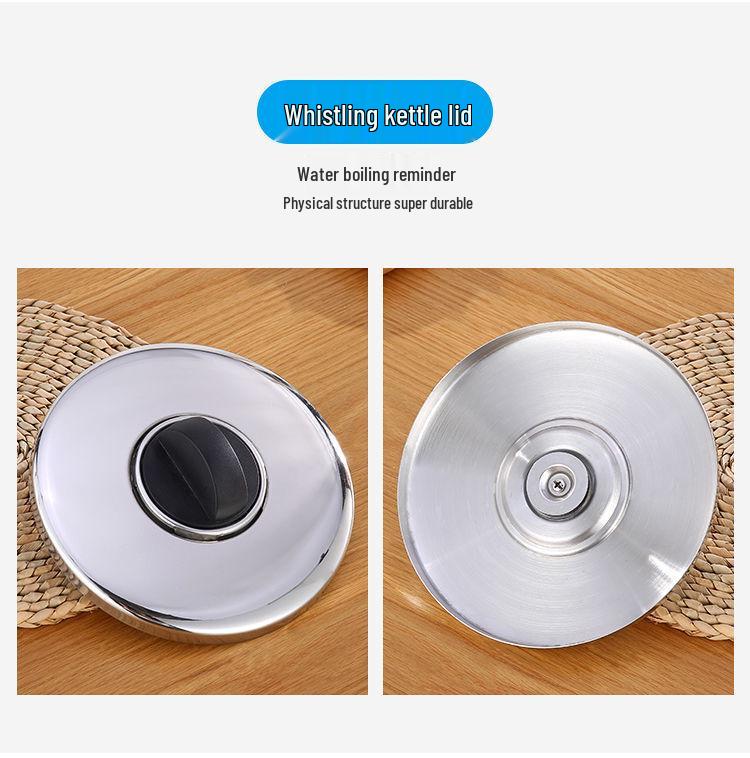 Чайник из нержавеющей стали 304 со свистком для газовых и индукционных плит, большой емкости