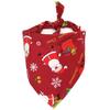 Puppy,Kitten Santa Claus Patten Christmas Pet Decor Cats Triangular Scarf Dogs Bandanas Pet Costume