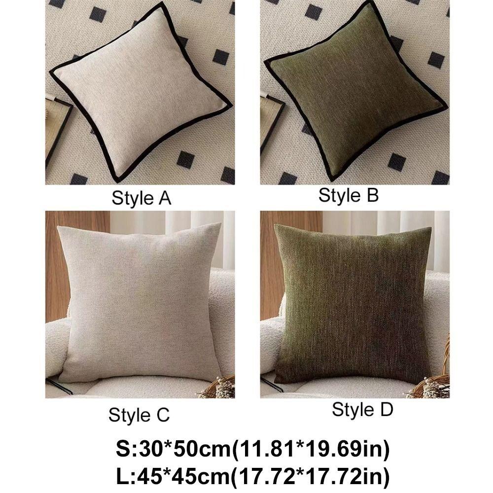 Retro Cushion Cover Black Border Waist Pillow Cover French Medieval Style Pillowcase Hotel