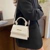 Small Bag Women's Handbag New Simple Messenger Bag Solid Color Small Fresh Foreign Texture Commuting Shoulder Small Square Bag