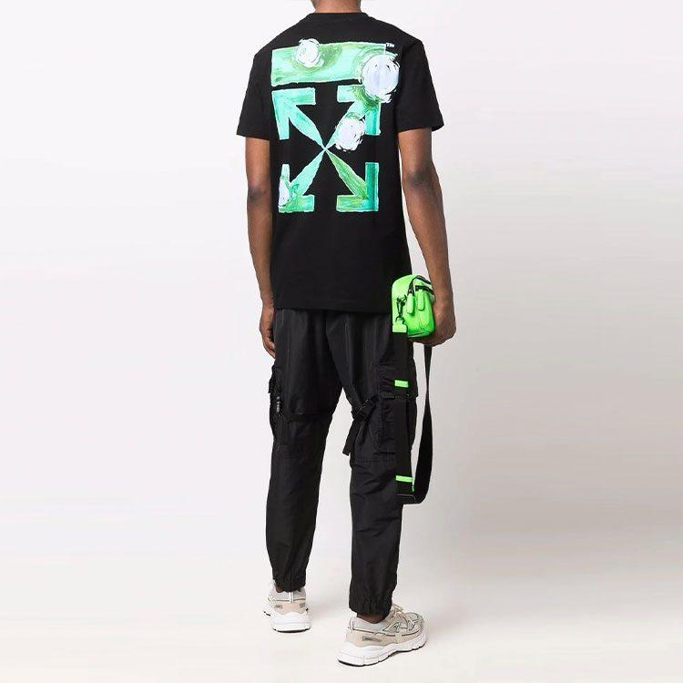 OFF WHITE Футболка с принтом Tornado Arrow Slim Fit OMAA027F21JER0101084