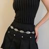 Ethnic Style Ancient Silver Metal Waist Chain Women'S Skirt Retro Chain Belt Decoration Suit Pants Accessories