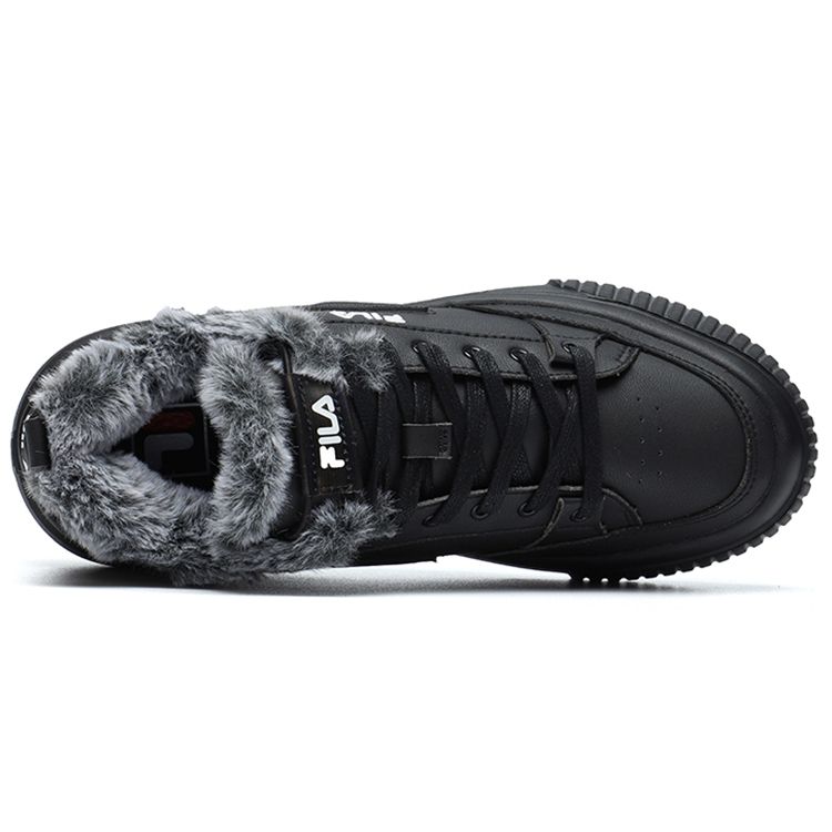 Fila Модные кроссовки Court Tara We из искусственной кожи с флисовой подкладкой, спортивный комфорт, низкий верх, женские кроссовки, черные F12W144315FBK