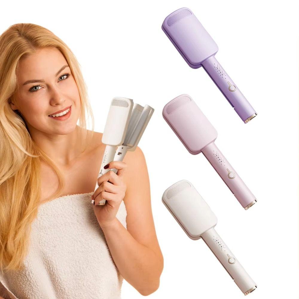 Вращающаяся электрическая плойка 32 мм для завивки волнистых волос, плойка для глубоких волн, персональная укладка