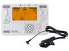 TM-70F Combo TunerMetronome (White) (TM-70F-WH + CM-400-BK Set)
