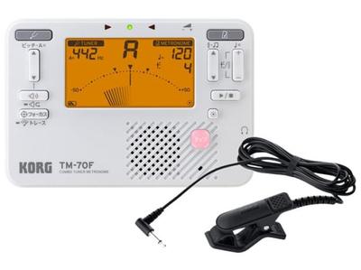 TM-70F Комбинированный тюнер-метроном (белый) (Комплект TM-70F-WH + CM-400-BK)