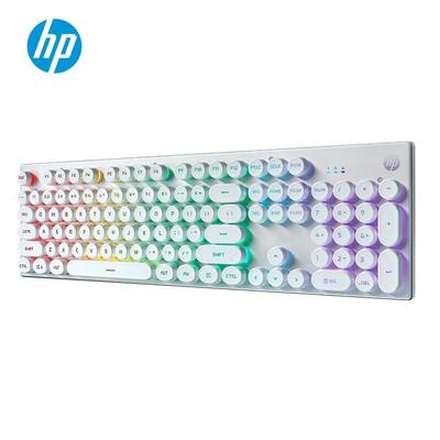 HP K500Y Ретро Панк Круглая Клавиша Подсветка Проводная Клавиатура