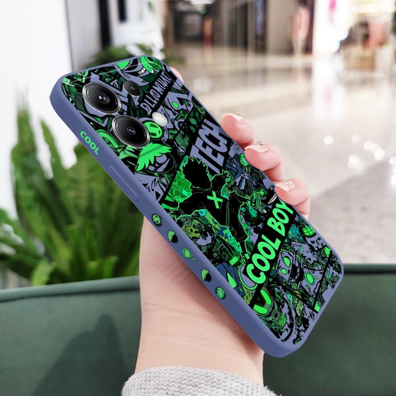Крутая Граффити Чехол для Телефона Xiaomi Poco F7 X7 X6 F6 M6 M5 M5S F5 X5 F4 X4 M4 F3 M3 X3 Pro 4G 5G GT Силиконовая Крышка