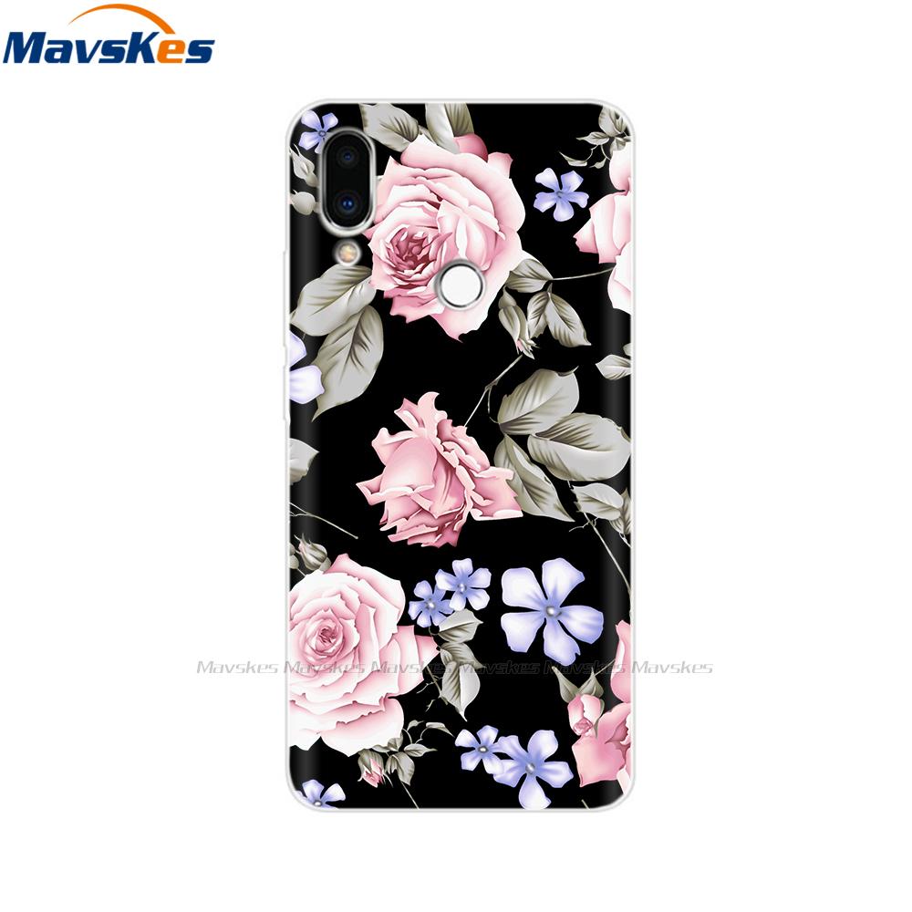 Мягкий чехол из ТПУ для Meizu Note 9 с принтом кошки, животного, цветка, защитные силиконовые чехлы, корпуса для телефона, сумки, бампер для Meizu Note9