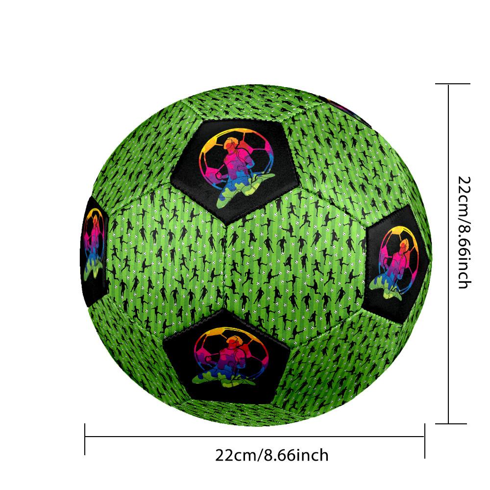 Soccer Players Field Player Rainbow Ball Soccer Ball Size 5 Football Machine Sewn Indooroutdoor Training And Matches Unique Gift For Soccer Lovers