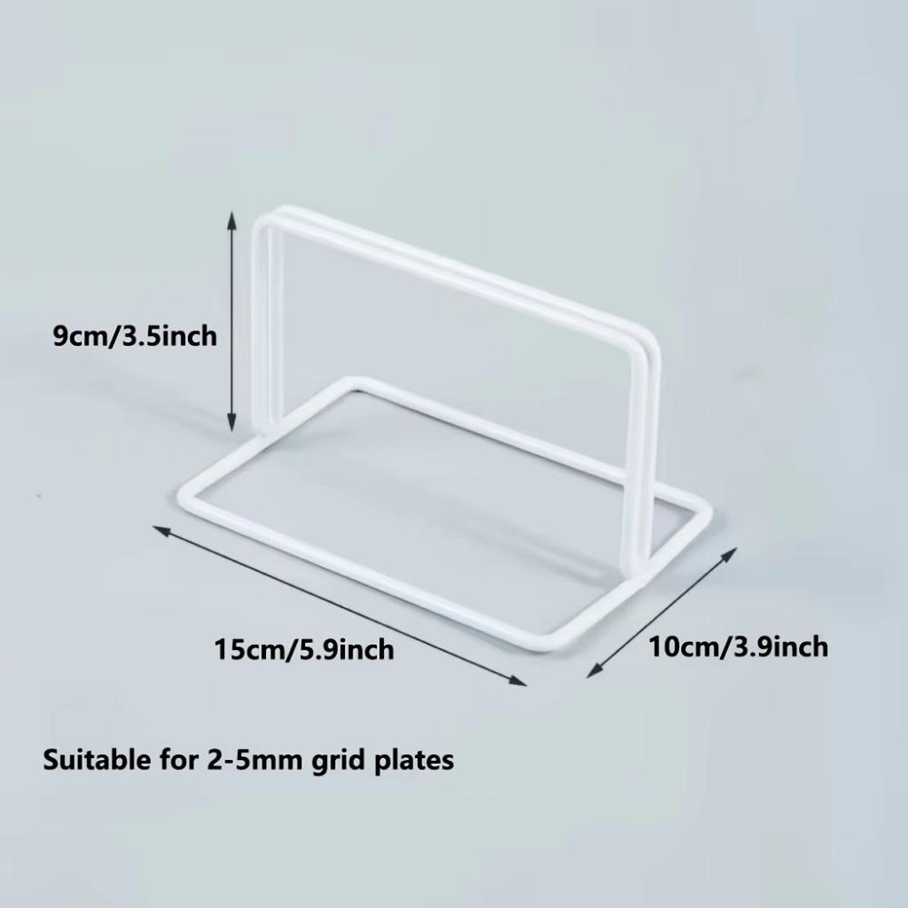 Grid Art and Photo Racks, Modern Metal Display Brackets for Grid Panels, Desktop Stands, and Jewelry Booth Racks